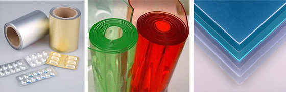 खरीदें नरम पीवीसी शीट बनाने की मशीन प्लास्टिक प्लेट उत्पादन लाइन 400kg/H online manufacture