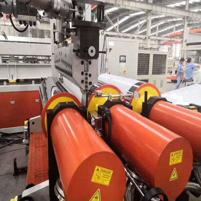 खरीदें दरवाजा दीवार पैनल ASA पीवीसी प्रोफाइल एक्सट्रूज़न मशीन लाइन 350kg/H online manufacture