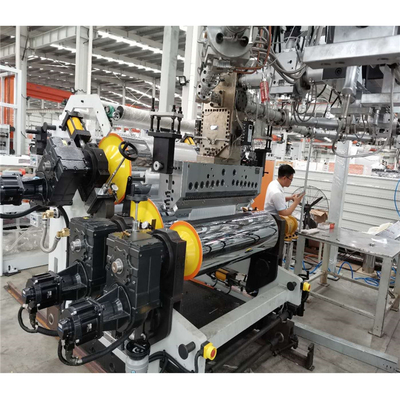 खरीदें पीपी पीई पीएस एबीएस पीवीसी शीट उत्पादन लाइन 1000kg/H GWELL मशीन online manufacture