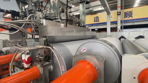 खरीदें उच्च रैखिक गति 15/16m/min ईवीए सौर फिल्म एक्सट्रूज़न लाइन 3000 मिमी चौड़ाई और परिशुद्धता मोटाई नियंत्रण के साथ online manufacture