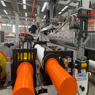 खरीदें दरवाजा दीवार पैनल ASA पीवीसी प्रोफाइल एक्सट्रूज़न मशीन लाइन 350kg/H online manufacture
