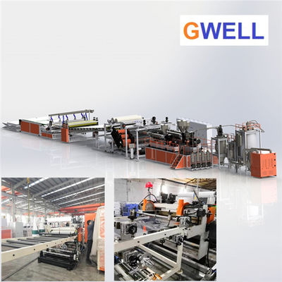 खरीदें पीईटी प्लास्टिक मोटा बोर्ड बनाने की मशीन पीईटी शीट उत्पादन लाइन online manufacture