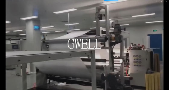 अधिकतम रैखिक गति 16 मीटर/मिनट और ट्विन स्क्रू डिजाइन के साथ ईवीए/पीओई सौर फिल्म एक्सट्रूज़न लाइन